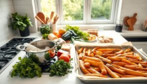 What are the benefits of one-pot and sheet pan cooking?