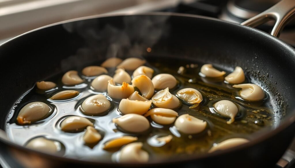 garlic sautéing tips