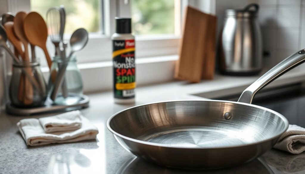 nonstick frying pan care