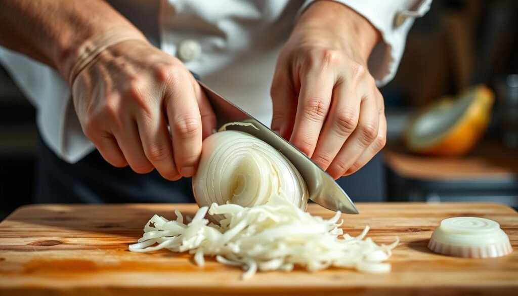 onion chopping techniques